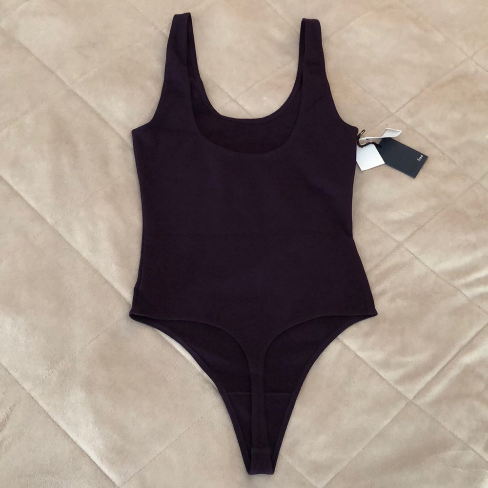 Aritzia Wilfred Free Leila Bodysuit in Purple Thistle - Picture 3 of 4